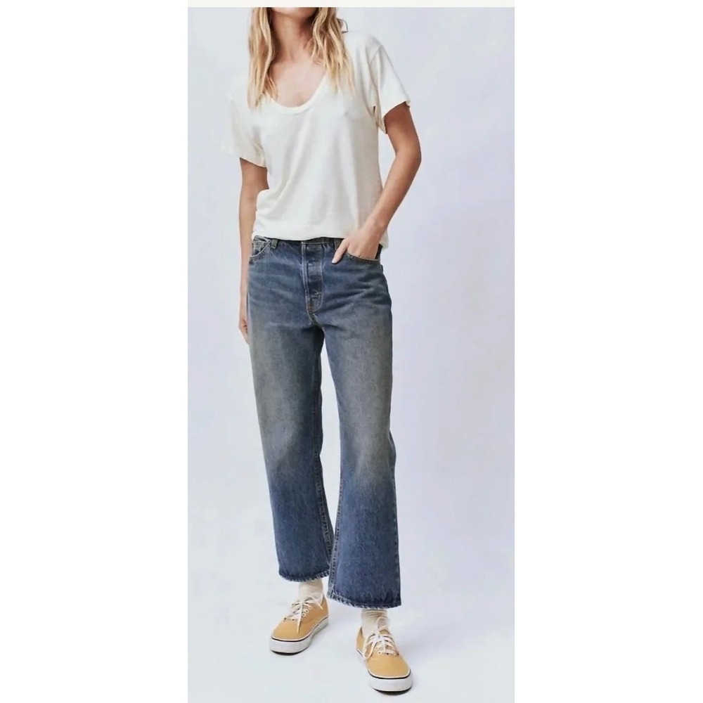 The Great The Wayne Jean Montana Wash Straight Leg Denim Jeans Size 28